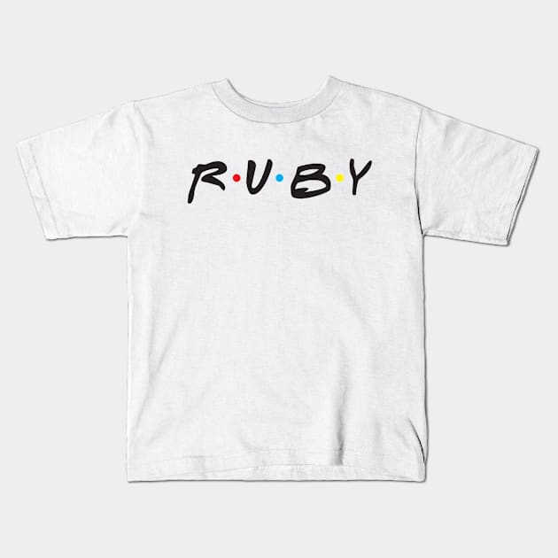 RUBY Kids T-Shirt by Motiejus